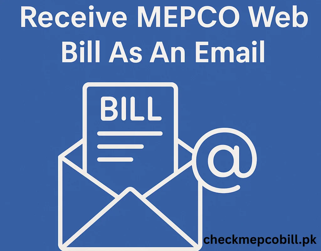 MEPCO Web Bill As An Email image