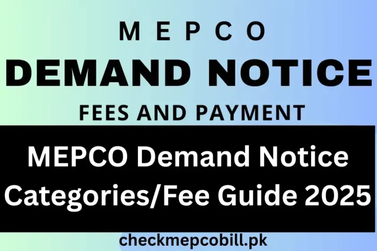 mepco demand notice